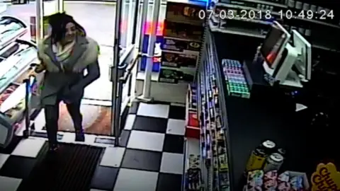 Sussex Police CCTV footage of Georgina Gharsallah