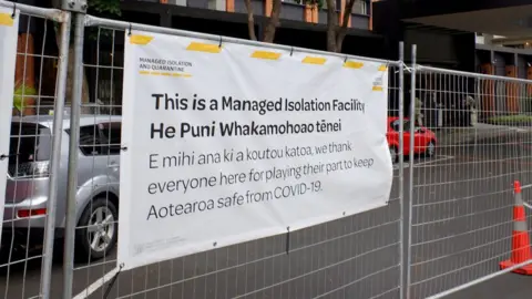 Getty Images The Pullman Hotel is pictured on 28 January 2021 in Auckland, New Zealand.