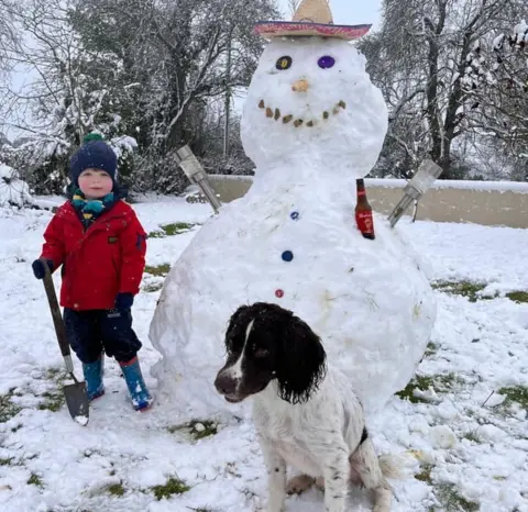 Carrianne Summers Norton Malreward in the snow