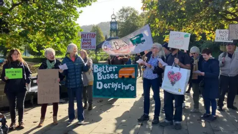 BBC Bus protest