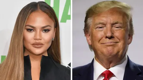 Getty Images Chrissy Teigen and Donald Trump