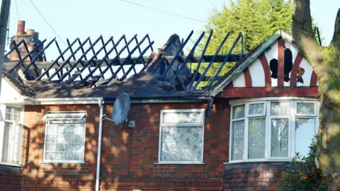 Leicester Mercury Fire on Blackbird Road, Leicester
