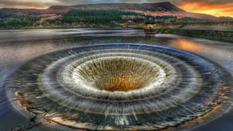 Simon Bull Ladybower Reservoir plughole