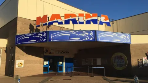 Andrew Turner/BBC The old Marina Centre, Great Yarmouth