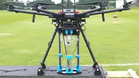 Univeristy of Leeds Road-repairing drone developed by the University of Leeds