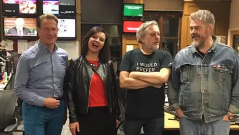 Michael Portillo, Caroline Flint, Slavoj Žižek and Phill Jupitus