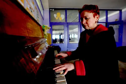 BBC / Darren Conway Piano teacher Iryna Babkina