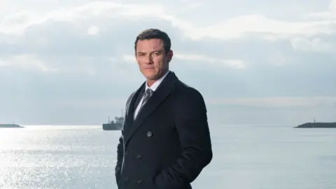 World Productions/ITV Luke Evans filming The Pembrokeshire Murders