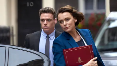 Richard Madden and Keeley Hawes in Bodyguard