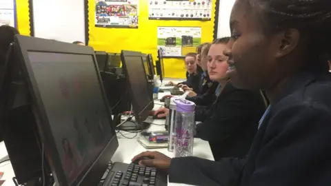 Year 10 pupils test the new system