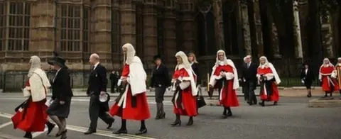 Getty Images Judges procession at Westminster marks start of legal year