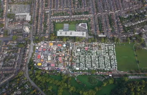 Alison Mackintosh Aerial photo of Goose Fair