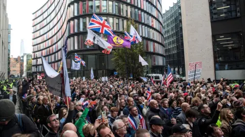 Getty Images Crowds outside the Old Bailey