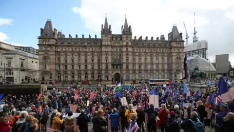 PA Crowds at St Georges Plateau in Liverpool for Labour's conference