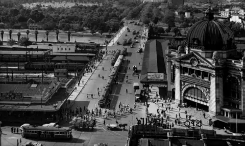 Getty Images Melbourne in 1955