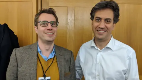 James Tilley and Ed Miliband