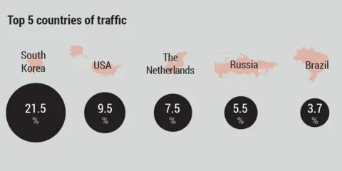 No More Ransom The top five countries sending web traffic to No More Ransom are, in order, the US, South Korea, the Netherlands, Russia and Brazil