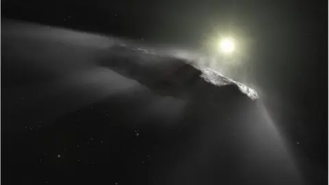 ESA/Hubble/NASA/ESO/M.Kornmesser Artwork: 'Oumuamua