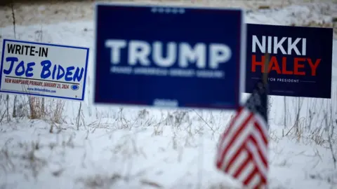 Getty Images Signs in New Hampshire