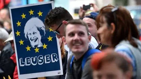 Getty Images poster with Theresa May as a Leuser