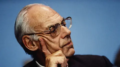 Denis Thatcher in 1996