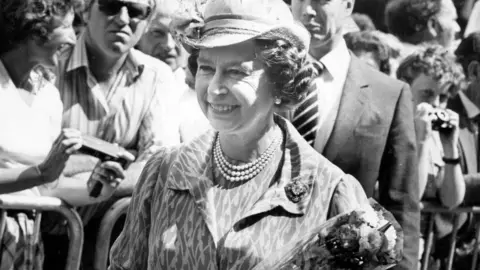 Staff/Western Mail Archive/Mirrorpix/Getty Images Queen Elizabeth II at the Royal Welsh Show, 21st July 1983