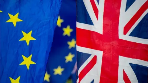 Getty Images EU and UK flags