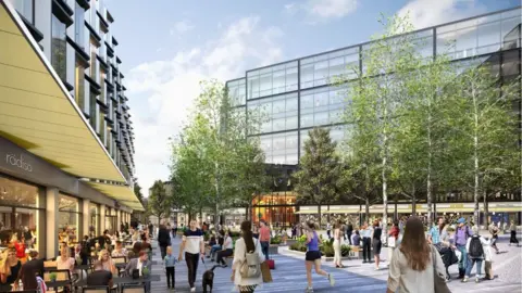 QMile Group CGI of Haymarket Edinburgh development