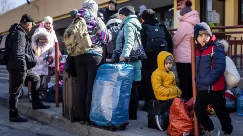 Getty Images Ukrainian refugees