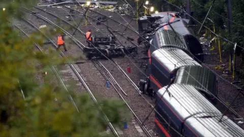 PA Media Hatfield rail crash