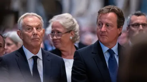 Reuters Tony Blair and David Cameron