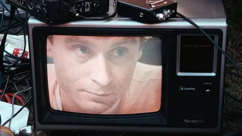 Getty Images Ted Bundy on TV