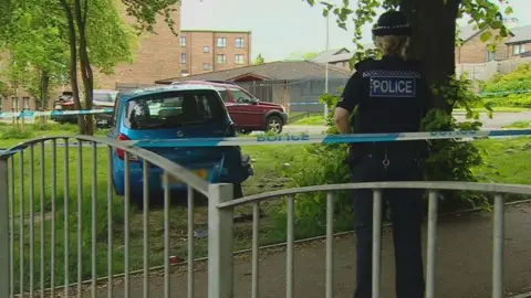 BBC Police officer at scene