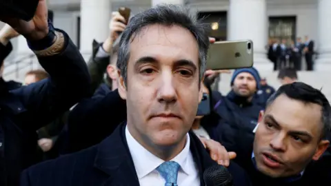 Reuters Michael Cohen outside court in New York on 29 November 2018