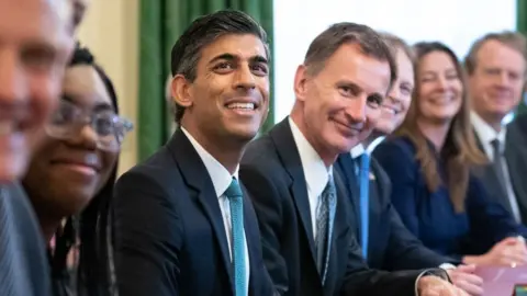 Getty Images First meeting of Rishi Sunak's cabinet in October 2022