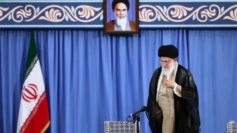 EPA Iran's Supreme Leader Ayatollah Ali Khamenei, 13 August 2018