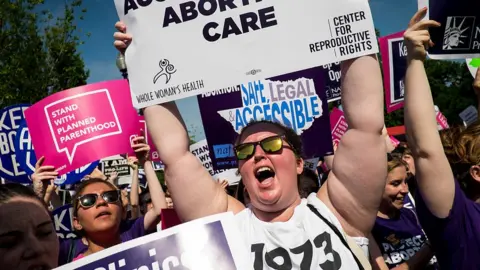 Getty Images Pro-choice activists