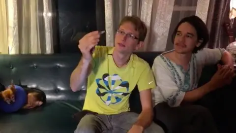 Courtesy Ford Fischer/News2Share Tristan Roberts and Machiavelli Davis