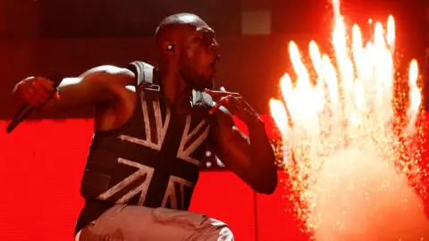 Reuters Stormzy performing at Glastonbury