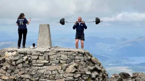 My Name’5 Doddie Foundation David Dooher on Ben Nevis