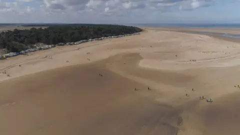 Martin Barber/BBC Wells-next-the-Sea beach