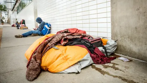 Valerie Fremin Homeless people on the streets of Austin