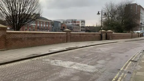 Flood walls in York