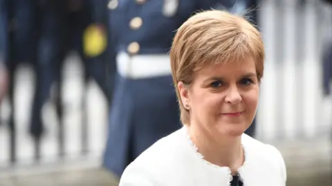 CHRIS J RATCLIFFE First Minister Nicola Sturgeon said she had no role in the process