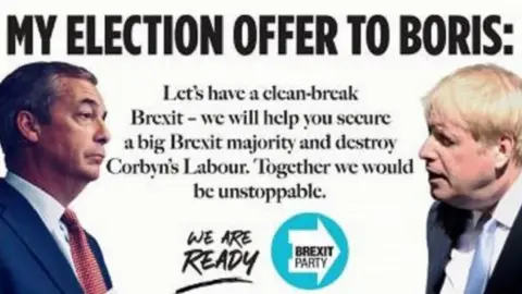 PA Media The Brexit Party advert
