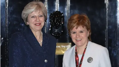 Getty Images Theresa May and Nicola Sturgeon