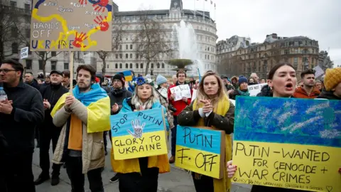 Reuters protest in Trafalgar Square