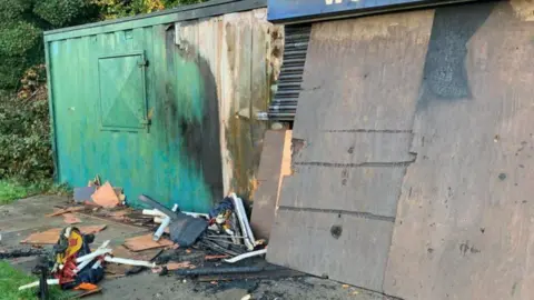 Liverpool junior football club hut destroyed in blaze