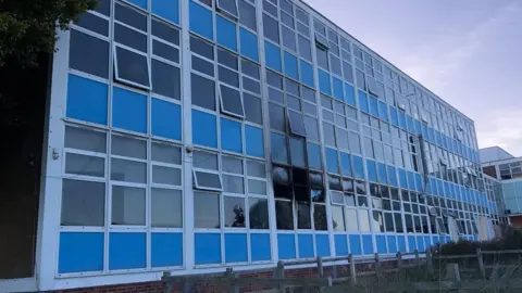 Beds Fire and Rescue A fire damaged Robert Bruce Middle School in Kempston