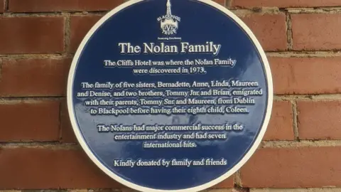 BBC Nolans plaque